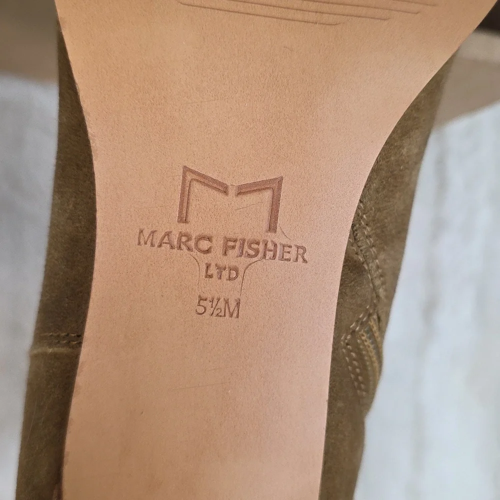 Marc Fisher Rafia Ankle Boot Suede For Kitty Rescue! - Picture 8 of 10